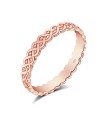 Braid Designed Silver Ring NSR-3933